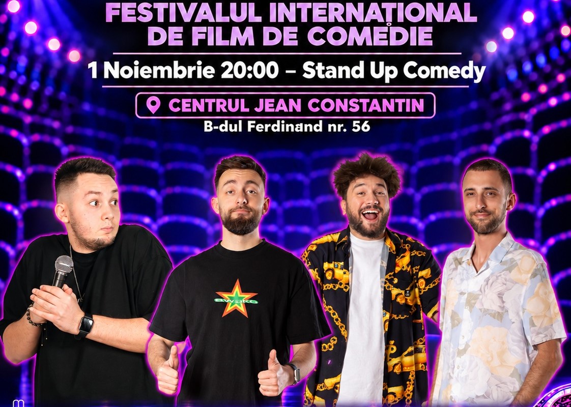 Două bilete la preț de unul pentru spectacolul de stand-up cu Drăcea, Cârje, Moise și Dobrotă, la Constanța
